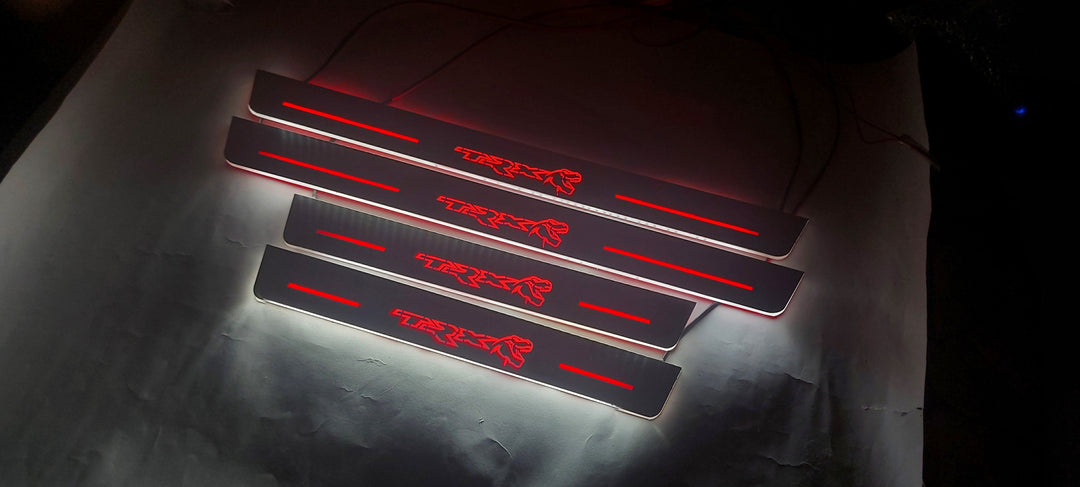RAM 2500 V 2019+ Door Sill Led Plate With TRX Logo (Type 2) RamLed Door Sills opdesign