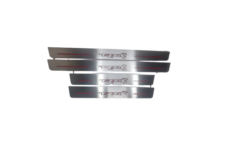RAM 2500 V 2019+ Door Sill Led Plate With TRX Logo (Type 2) RamLed Door Sills opdesign