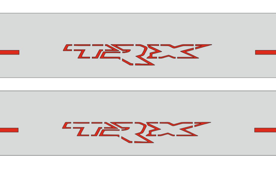 Dodge RAM V Door Sill Led Plate With TRX Logo - decoinfabric
