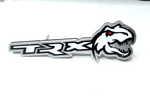 Bild in die Galerieansicht laden, Dodge Stainless Steel tailgate trunk rear emblem with TRX logo