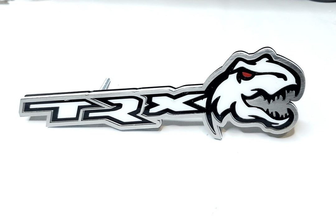 DODGE Stainless Steel Radiator grille emblem with TRX logo Dodge emblems decoinfabric