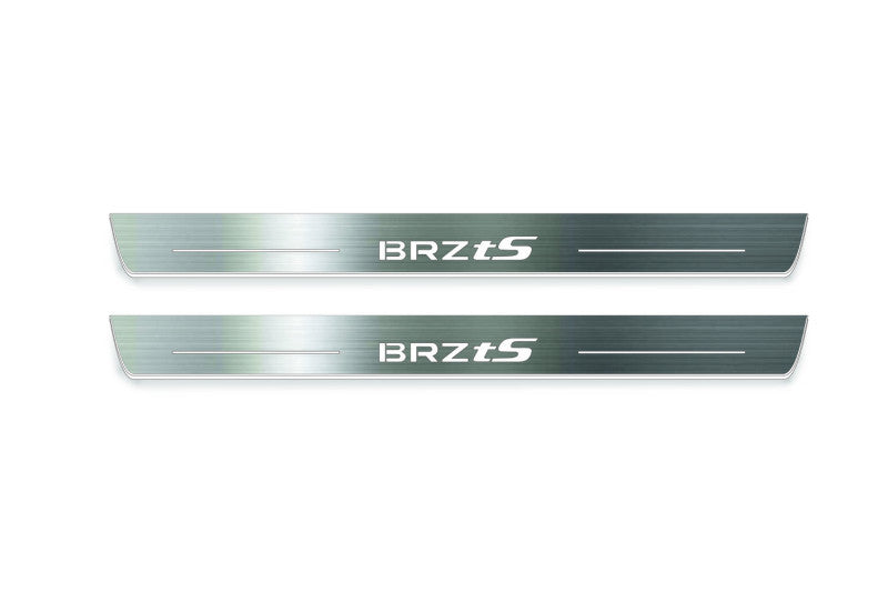 Subaru BRZ II 2021+ LED Door Sills With Logo BRZ tS