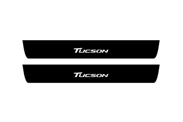 Hyundai Tucson II 2015-2020 Led Door Sill Pro With Logo Tucson (Premium Painting)