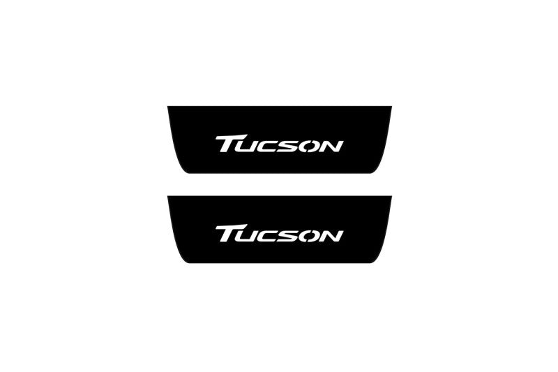 Hyundai Tucson II 2015-2020 Led Door Sill Pro With Logo Tucson (Premium Painting) Hyundai Led Door Sills PRO opdesign