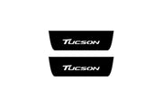 Hyundai Tucson II 2015-2020 Led Door Sill Pro With Logo Tucson (Premium Painting) Hyundai Led Door Sills PRO opdesign