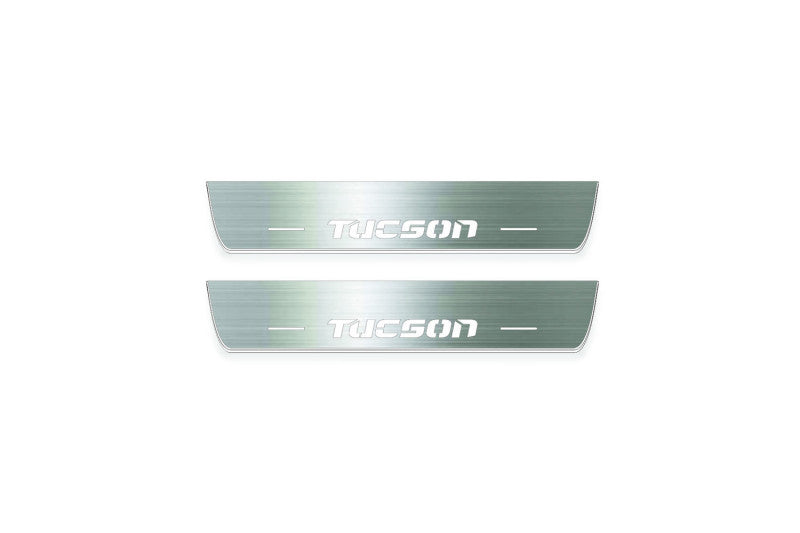 Hyundai Tucson I 2004-2015 LED Door Sills PRO With Logo Tucson