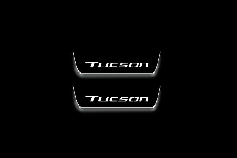 Hyundai Tucson IV 2020+ LED Door Sills PRO With Logo Tucson