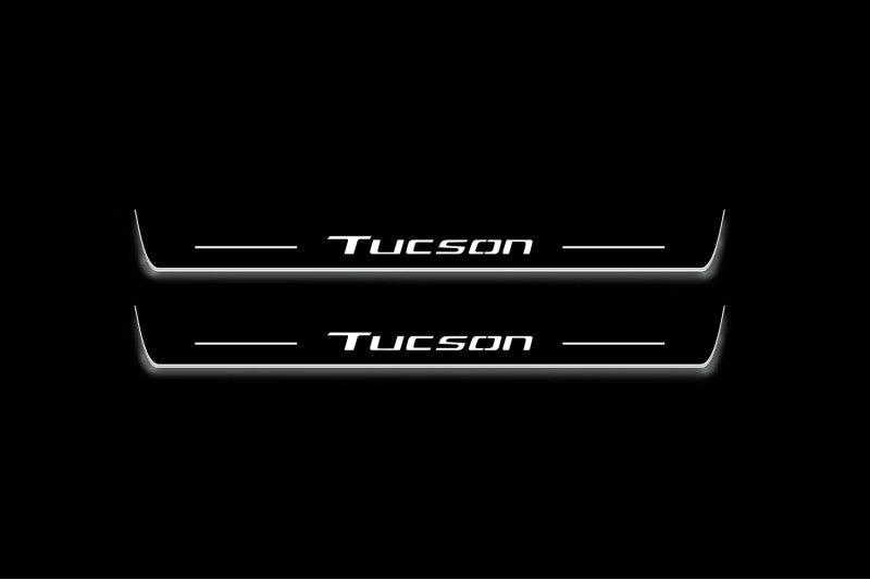 Hyundai Tucson IV 2020+ LED Door Sills PRO With Logo Tucson