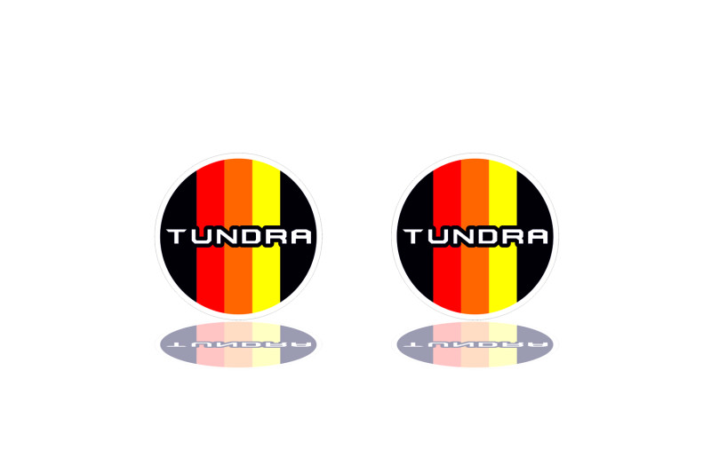 Toyota Tundra emblem for fenders with Tundra III Tricolor logo