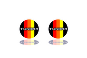Toyota Tundra emblem for fenders with Tundra III Tricolor logo Toyota emblems decoinfabric
