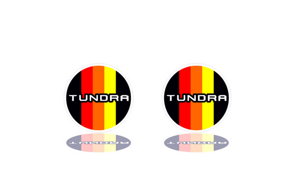 Toyota Tundra emblem for fenders with Tundra III Tricolor logo