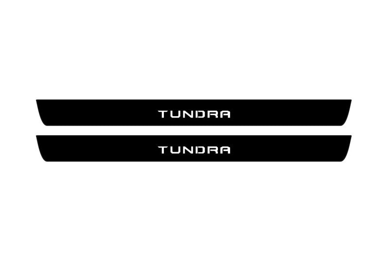Toyota Tundra III Crewmax 2014-2021 Led Door Sill Pro With Logo Tundra (Premium Painting) Toyota Led Door Sills PRO opdesign