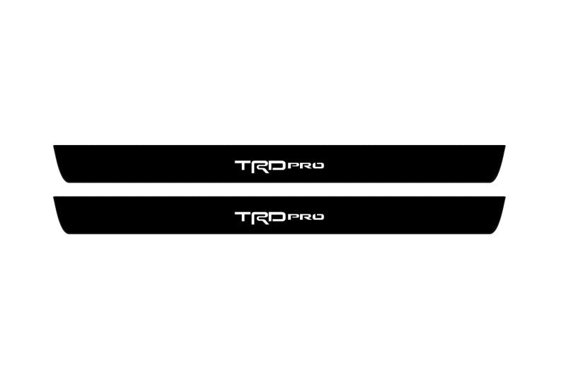 Toyota Tundra III Crewmax 2014-2021 Led Door Sill Pro With Logo TRDpro (Premium Painting) Toyota Led Door Sills PRO opdesign