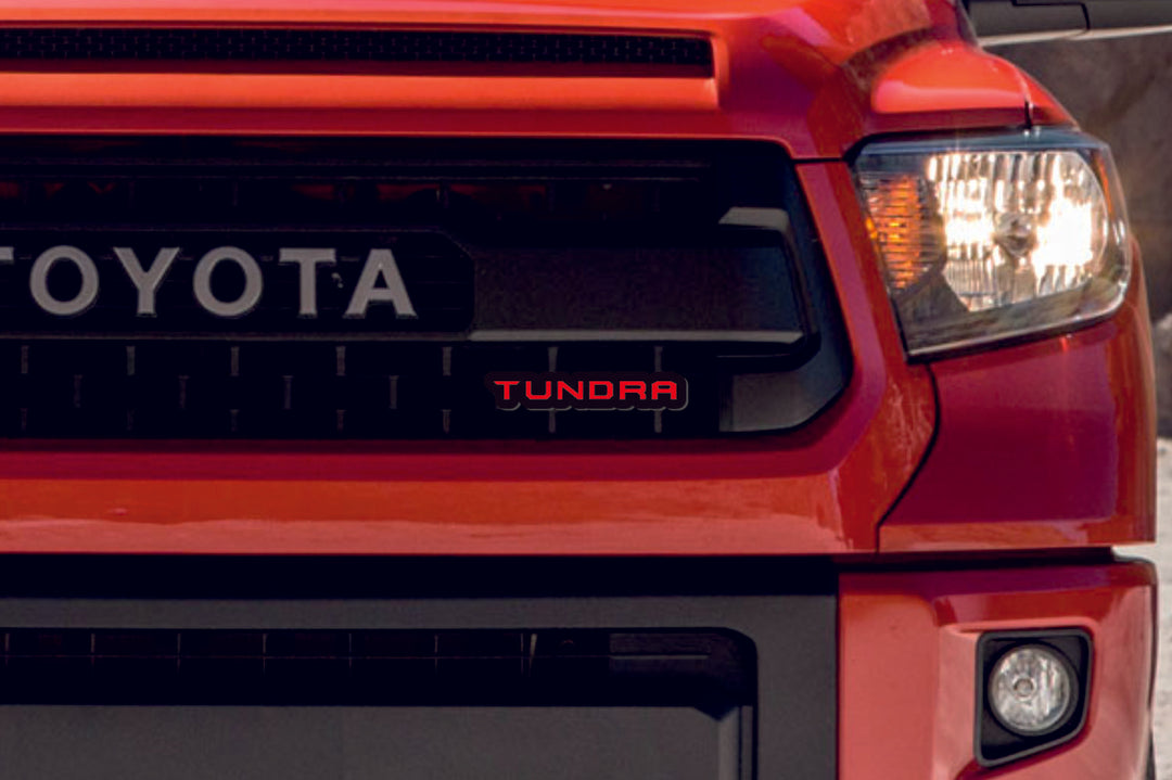 Toyota Illuminated LED Radiator Grille Emblems and Badges with Tundra logo Toyota Led Emblems decoinfabric