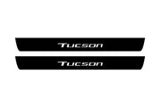 Hyundai Tucson IV 2020+ Led Door Sill Pro With Logo Tucson (Premium Painting) Hyundai Led Door Sills PRO opdesign