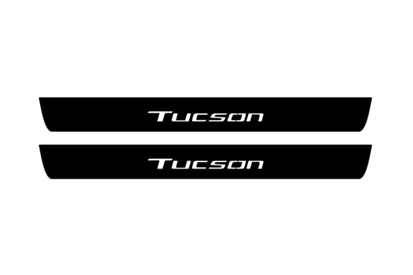 Hyundai Tucson IV 2020+ Led Door Sill Pro With Logo Tucson (Premium Painting)