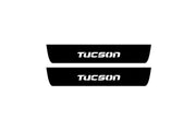 Hyundai Tucson I 2004-2015 Led Door Sill Pro With Logo Tucson (Premium Painting) Hyundai Led Door Sills PRO opdesign