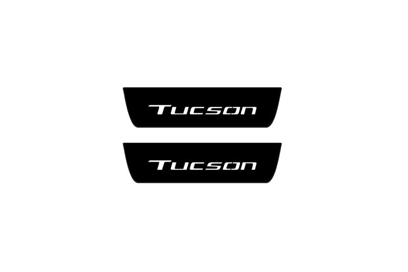 Hyundai Tucson IV 2020+ Led Door Sill Pro With Logo Tucson (Premium Painting) Hyundai Led Door Sills PRO opdesign