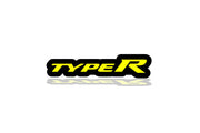 Honda Illuminated LED Radiator Grille Emblems and Badges with TypeR (Var. 2) logo Honda Led Emblems decoinfabric