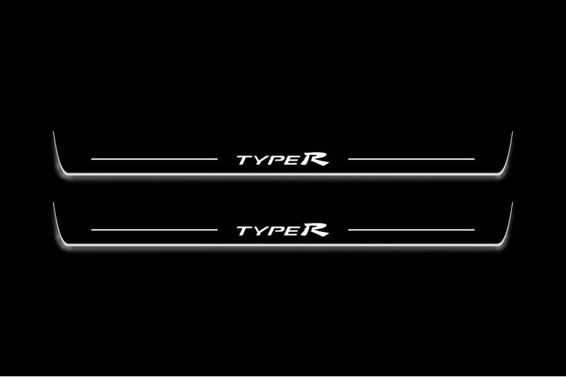 Honda Civic 5D 2006-2012 Door Sill Protectors With Logo TypeR Honda Led Door Sills opdesign