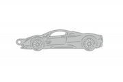 Car Keychain for Pagani Utopia 2022+ (type STEEL) Keychains opdesign