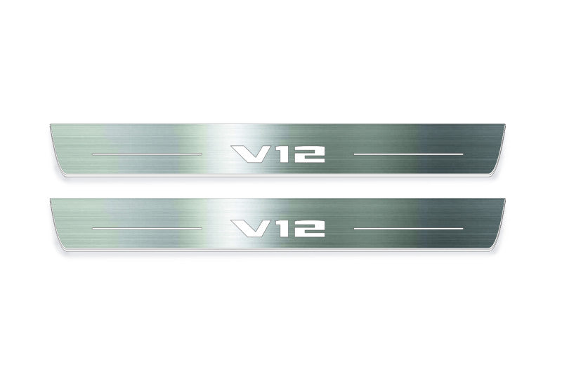 BMW 7 G11/G12 2015-2021 LED Door Sills PRO With V12 Logo