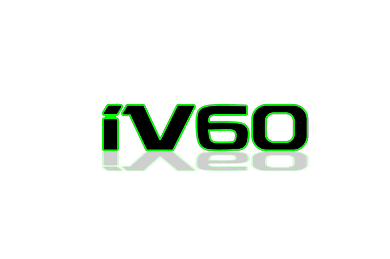 Skoda Enyaq 2020+ tailgate trunk rear 3D emblem with iV60 logo (type MIXT) Skoda emblems decoinfabric