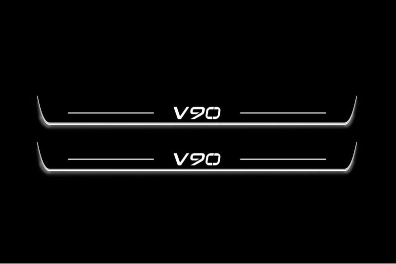 Volvo V90 II 2016+ LED Car Door Sill With Logo V90