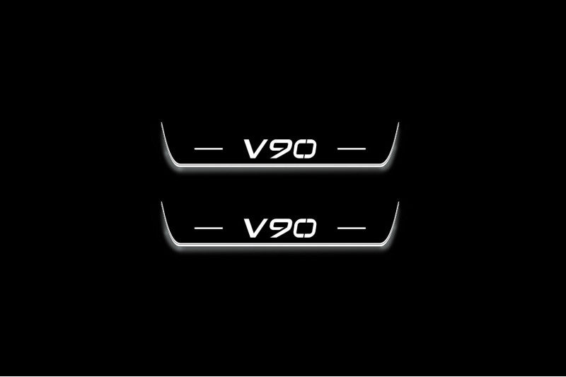Volvo V90 II 2016+ LED Car Door Sill With Logo V90