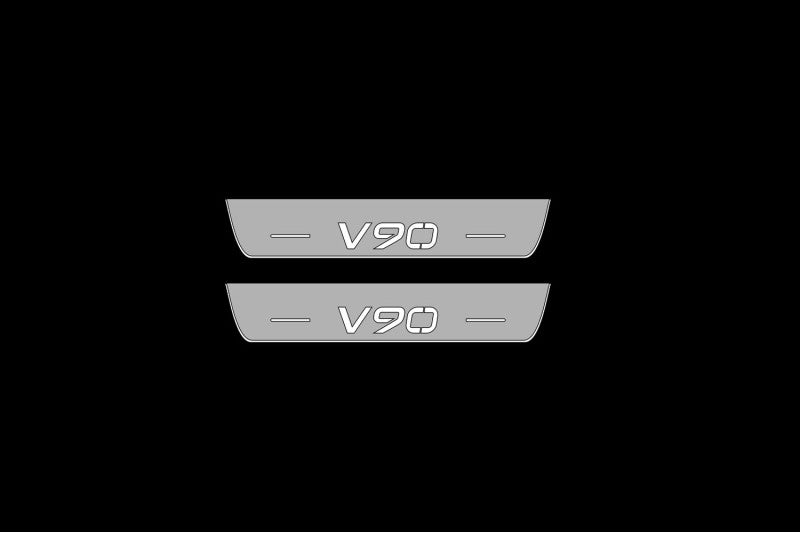 Volvo V90 II 2016+ LED Car Door Sill With Logo V90 Volvo Led Door Sills opdesign