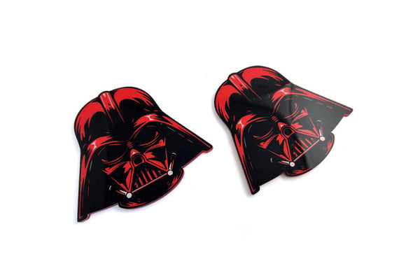 Car emblem badge for fenders with Vader logo