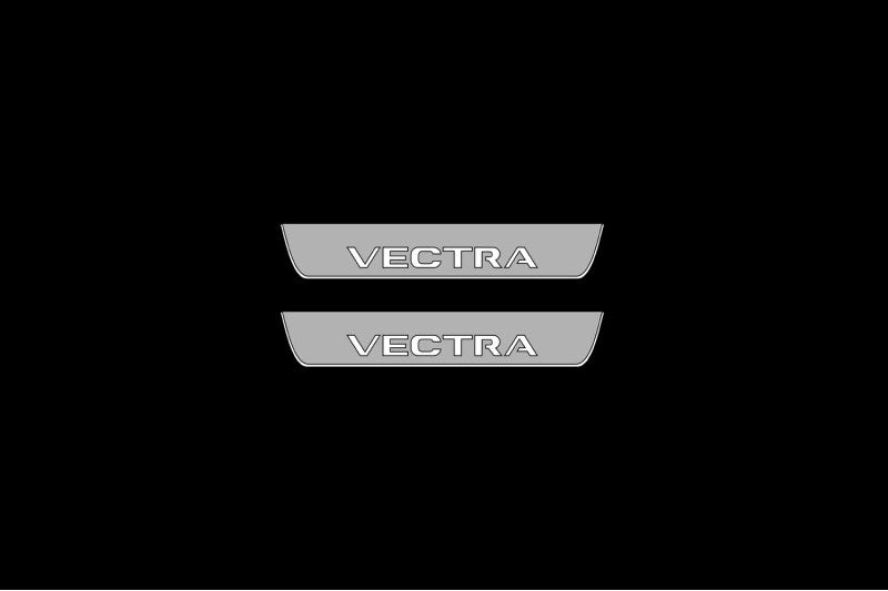 Opel Vectra C 2002-2008 Led Sill Plates With Logo Vectra Opel Led Door Sills opdesign