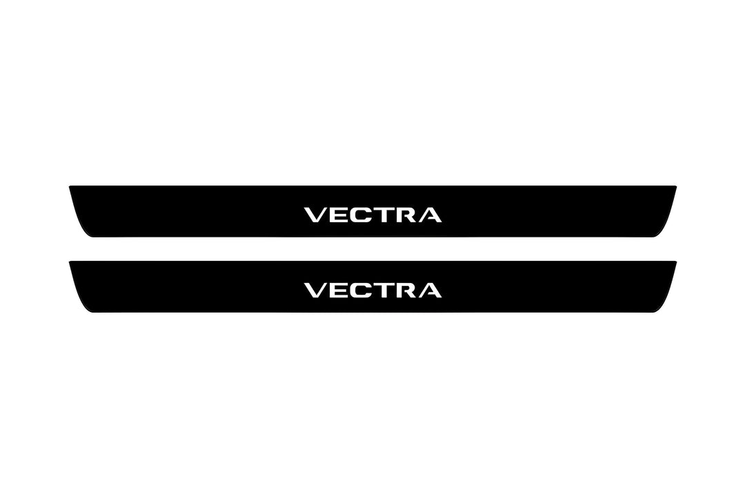 Opel Vectra C 2002-2008 Led Door Sill Pro With Logo Vectra (Premium Painting) Opel Led Door Sills PRO opdesign