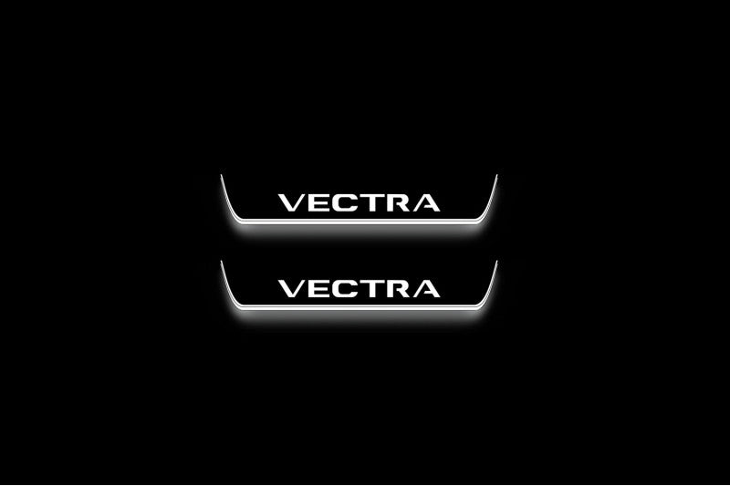 Opel Vectra C 2002-2008 Led Sill Plates With Logo Vectra