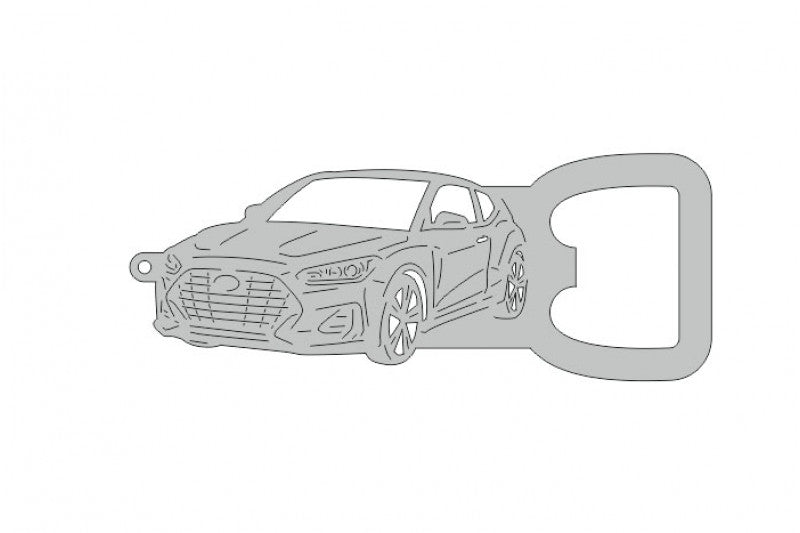 Keychain Bottle Opener for Hyundai Veloster II 2019+ Keychains opdesign