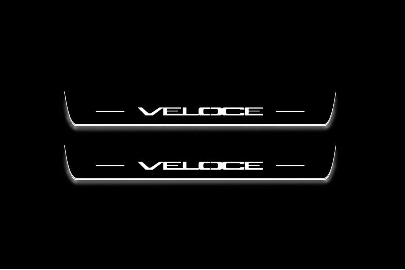 Alfa Romeo Giulia 2016+ Led Door Sills With Logo Veloce