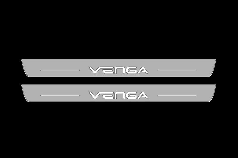 KIA Venga 2009-2019 Auto Door Sill Plates With Logo Venga