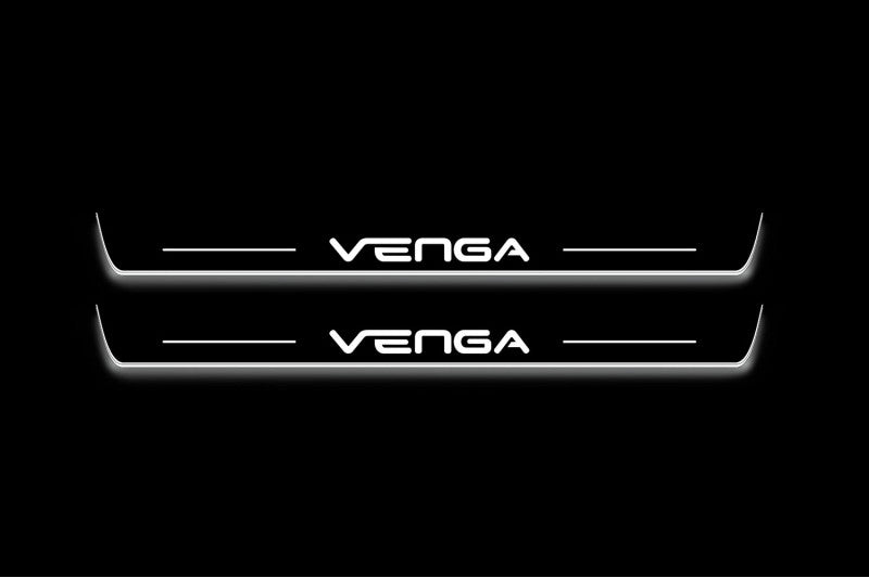 KIA Venga 2009-2019 Auto Door Sill Plates With Logo Venga
