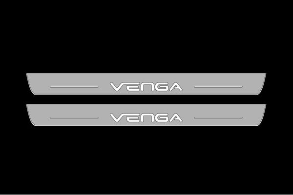 KIA Venga 2009-2019 Auto Door Sill Plates With Logo Venga