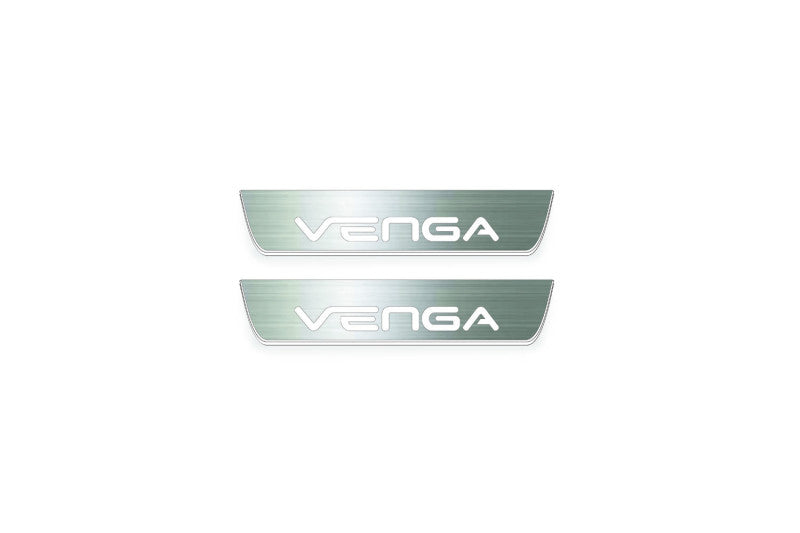KIA Venga 2009-2019 Auto Door Sill Plates With Logo Venga