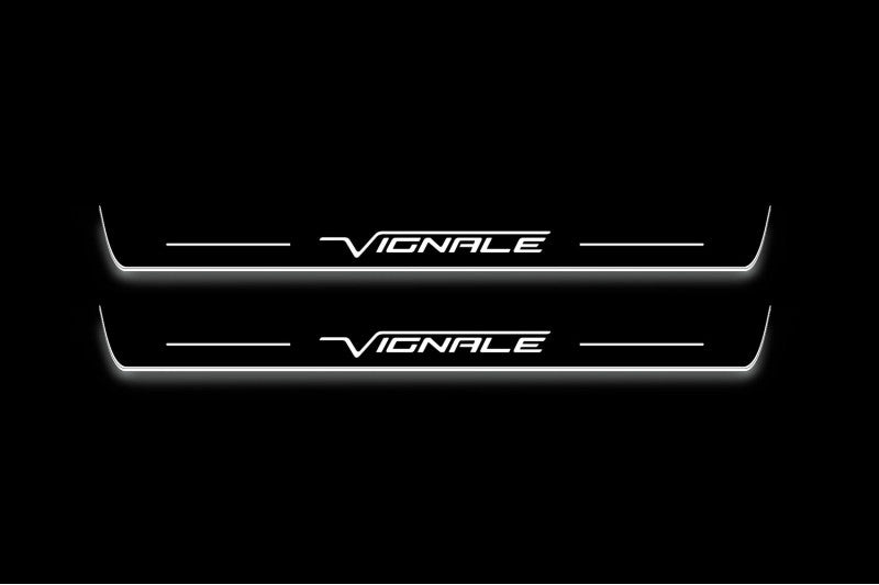 Ford Edge II 2015+ LED Door Sills PRO With Logo Vignale