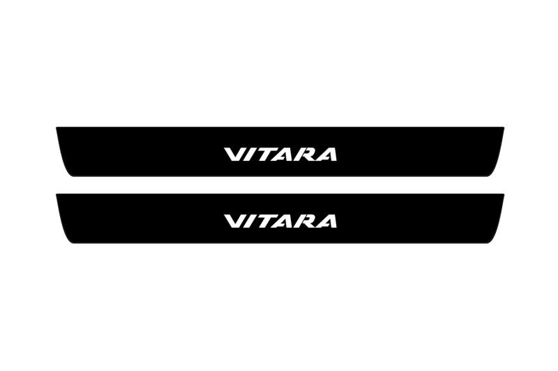 Suzuki Vitara 2015+ LED Car Door Sill With Logo Vitara Suzuki Led Door Sills opdesign