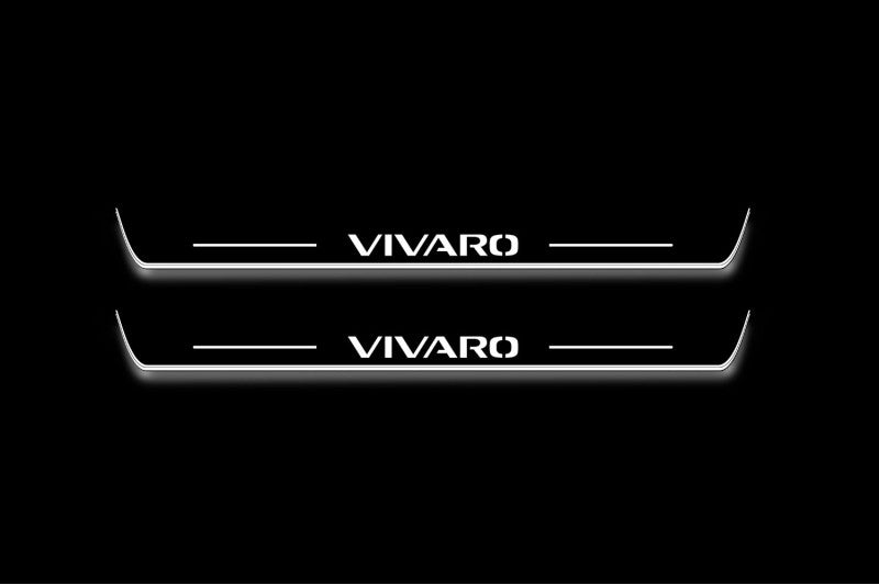 Opel Vivaro II 2014-2019 LED Door Sills PRO With Logo Vivaro