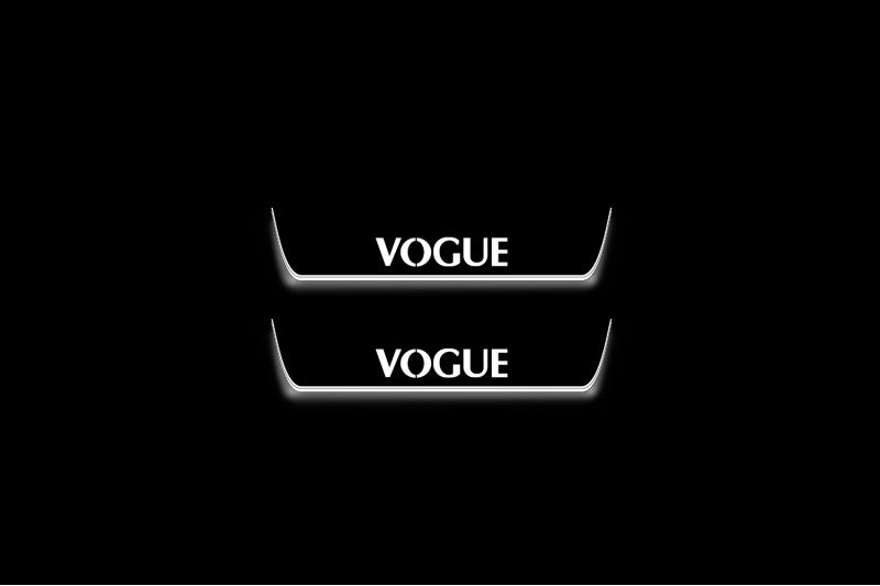Range Rover IV 2012-2021 VOGUE LED Door Sills With VOGUE Logo