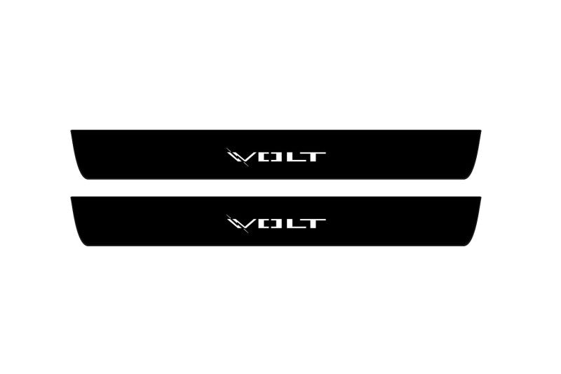 Chevrolet Volt II 2016-2019 Led Door Sill Pro With Logo Volt (Premium Painting)