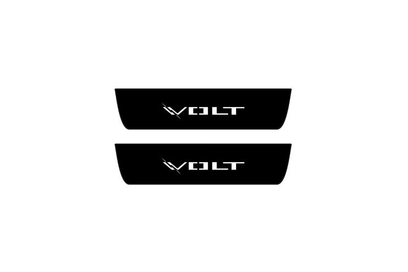 Chevrolet Volt II 2016-2019 Led Door Sill Pro With Logo Volt (Premium Painting) Chevrolet Led Door Sills PRO opdesign