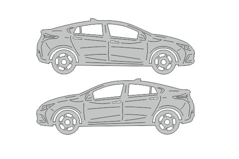 Chevrolet Volt II (2016-2019) Floor Mat Emblem Set – Stainless Steel Badges Car Mats Badges Decoin