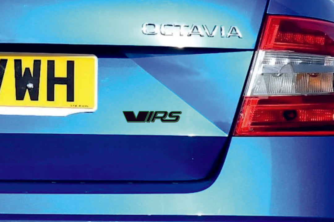 Skoda tailgate trunk rear 3D emblem with VRS logo (type MIXT)