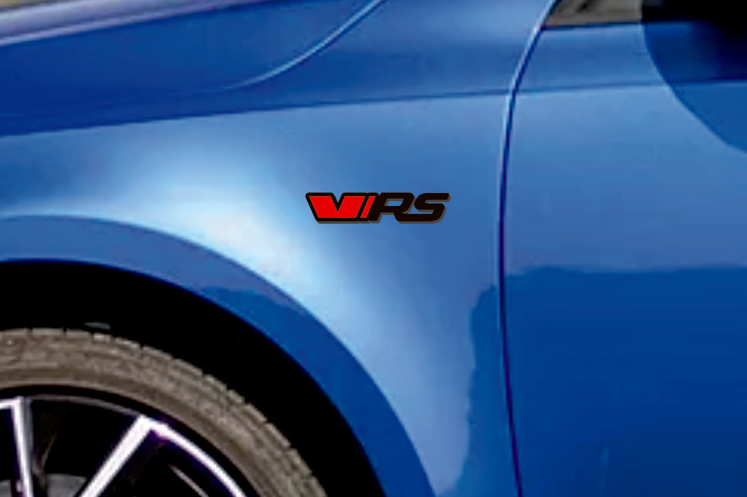 Skoda emblem for fenders with VRS logo Skoda emblems decoinfabric