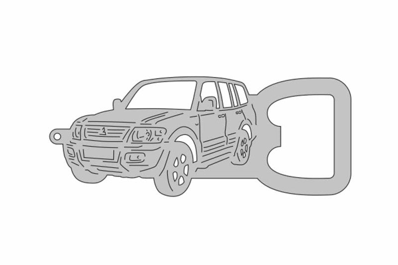 Keychain Bottle Opener for Mitsubishi Pajero Wagon III 1999-2006 Keychains opdesign